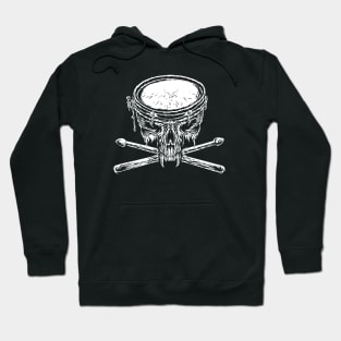 Drum Skull-Drummer-Metal-Rock Hoodie